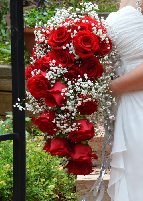 Bridal Bouquet and Flowers at A Pikes Peak Wedding
